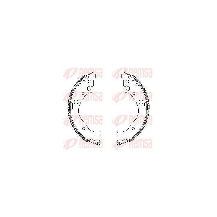 Stabdžių trinkelė REMSA 4587.00