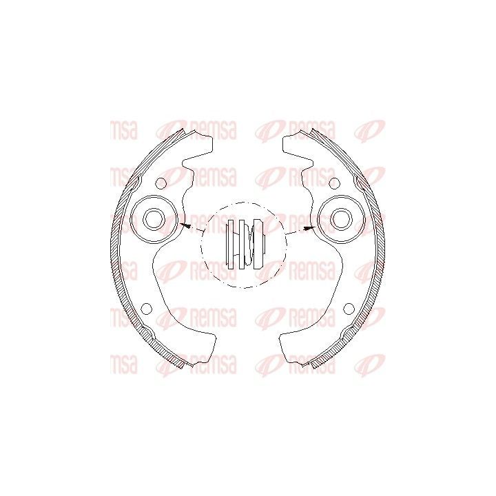 Stabdžių trinkelė REMSA 4611.00