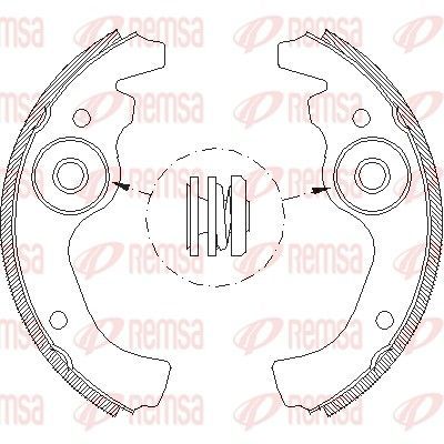 Stabdžių trinkelė REMSA 4611.00