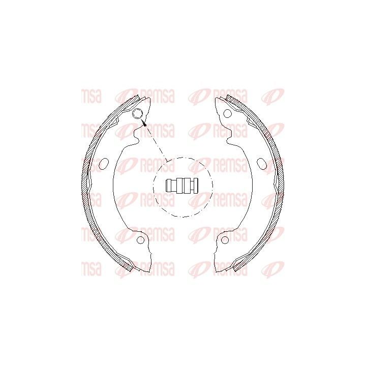 Stabdžių trinkelė REMSA 4632.00