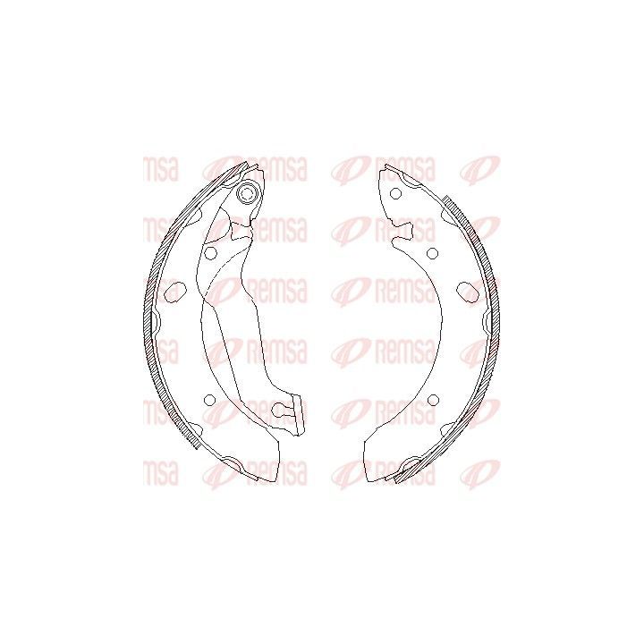 Stabdžių trinkelė REMSA 4633.00