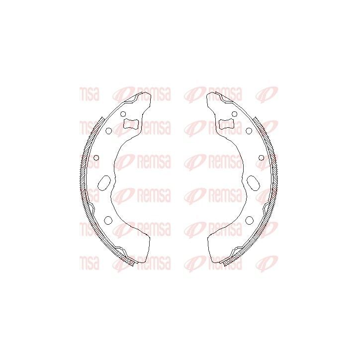 Stabdžių trinkelė REMSA 4639.00