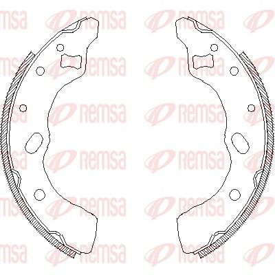 Stabdžių trinkelė REMSA 4639.00