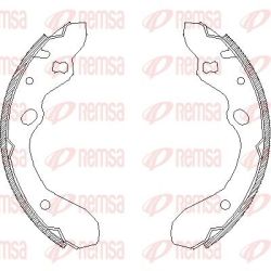 Stabdžių trinkelė REMSA 4643.00