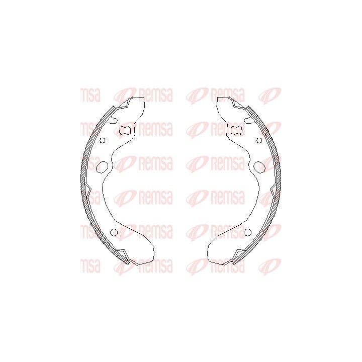 Stabdžių trinkelė REMSA 4643.00