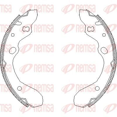 Stabdžių trinkelė REMSA 4643.00