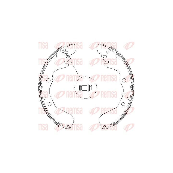 Stabdžių trinkelė REMSA 4645.00