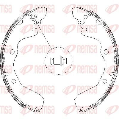 Stabdžių trinkelė REMSA 4645.00