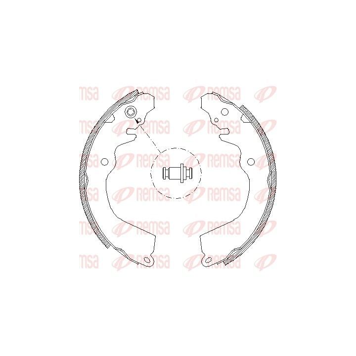 Stabdžių trinkelė REMSA 4646.00