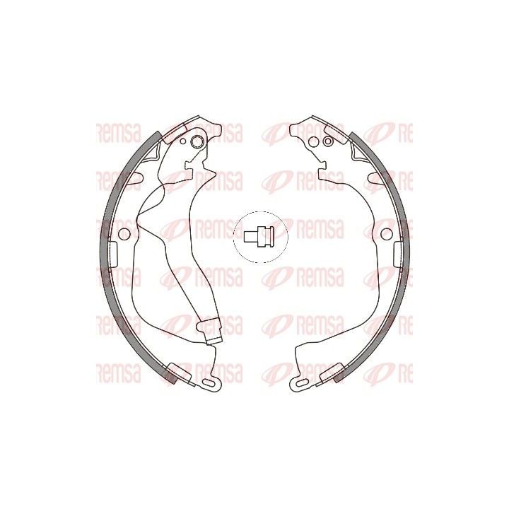 Stabdžių trinkelė REMSA 4648.00