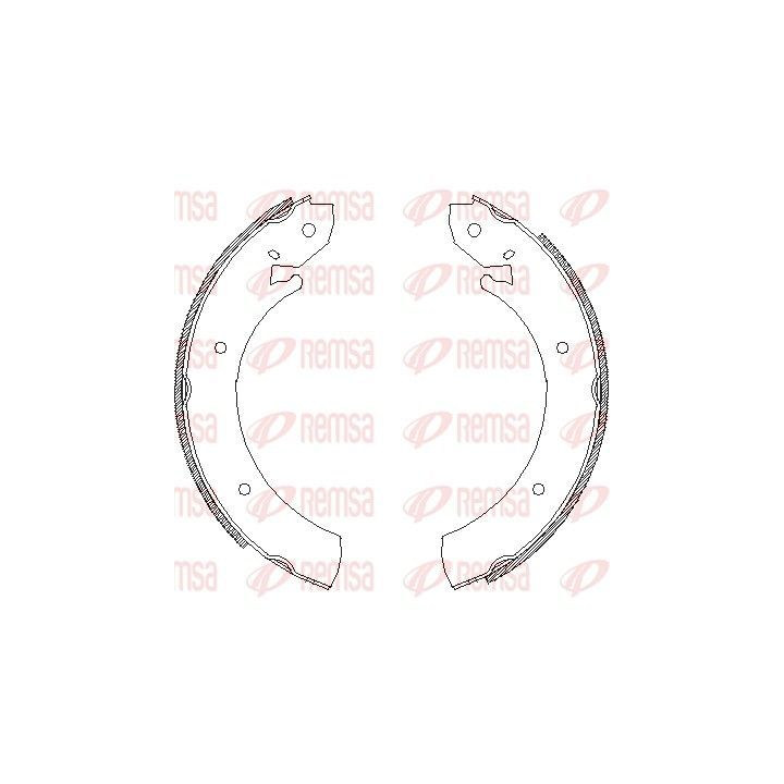 Stabdžių trinkelė REMSA 4701.00