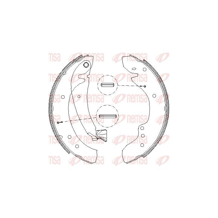 Stabdžių trinkelė REMSA 4718.00