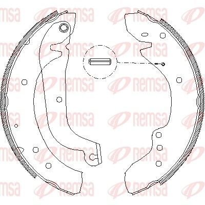 Stabdžių trinkelė REMSA 4718.01