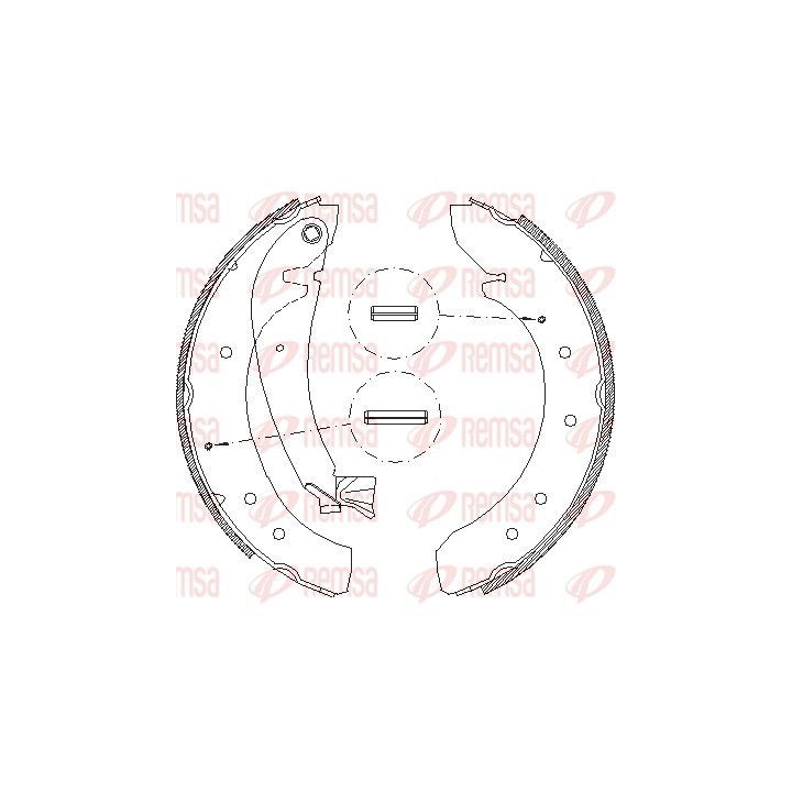 Stabdžių trinkelė REMSA 4719.00