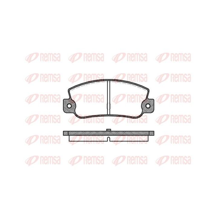 Stabdžių trinkelių rinkinys, diskinis stabdys REMSA 0025.30