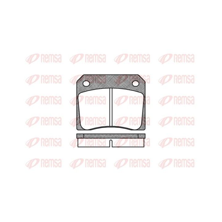 Stabdžių trinkelių rinkinys, diskinis stabdys REMSA 0036.00