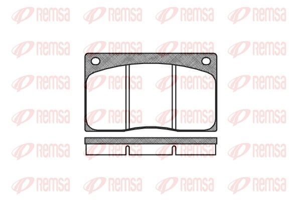 Stabdžių trinkelių rinkinys, diskinis stabdys REMSA 0044.00