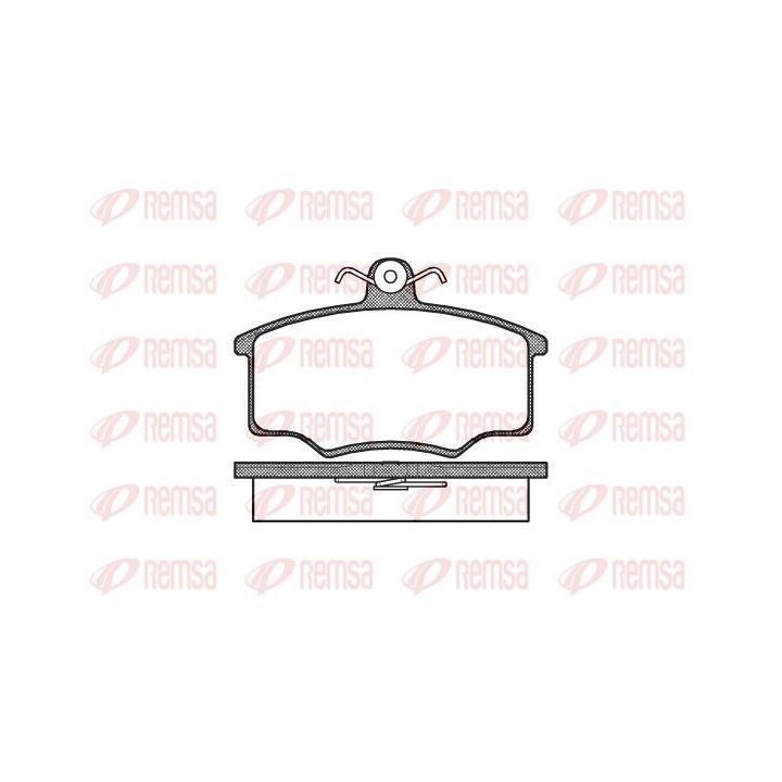 Stabdžių trinkelių rinkinys, diskinis stabdys REMSA 0046.00