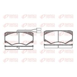 Stabdžių trinkelių rinkinys, diskinis stabdys REMSA 0047.42