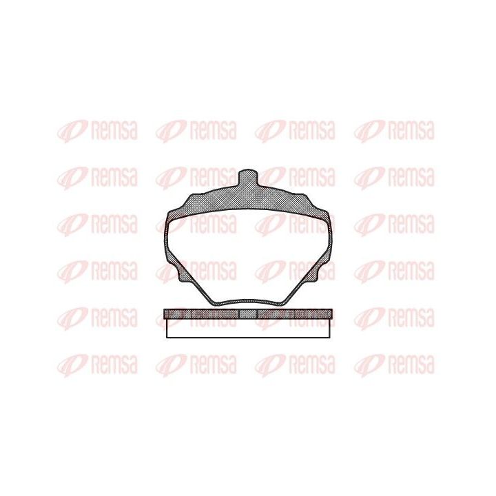 Stabdžių trinkelių rinkinys, diskinis stabdys REMSA 0052.10