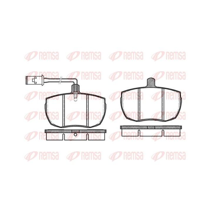 Stabdžių trinkelių rinkinys, diskinis stabdys REMSA 0056.11