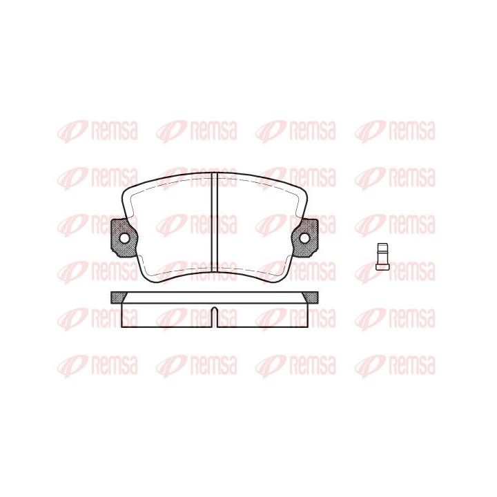 Stabdžių trinkelių rinkinys, diskinis stabdys REMSA 0061.02