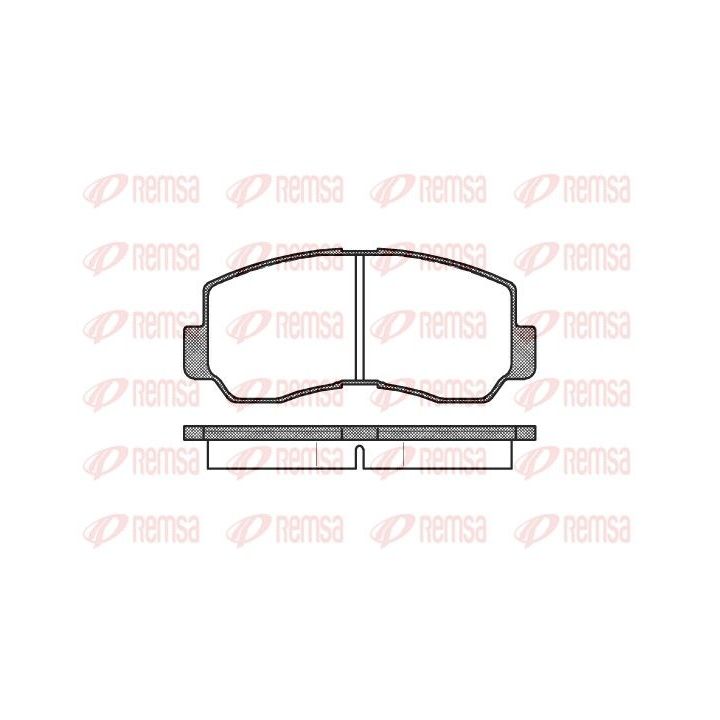 Stabdžių trinkelių rinkinys, diskinis stabdys REMSA 0094.40