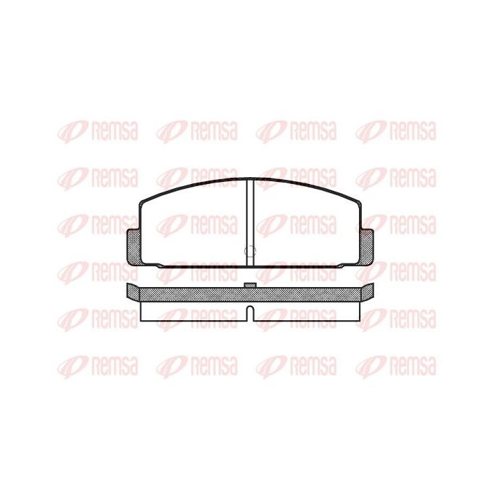 Stabdžių trinkelių rinkinys, diskinis stabdys REMSA 0100.00