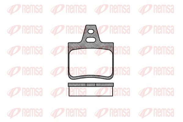 Stabdžių trinkelių rinkinys, diskinis stabdys REMSA 0102.10