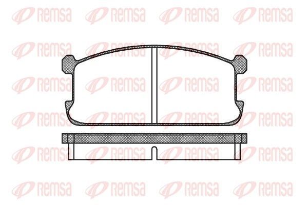 Stabdžių trinkelių rinkinys, diskinis stabdys REMSA 0106.00