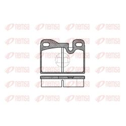 Stabdžių trinkelių rinkinys, diskinis stabdys REMSA 0130.00
