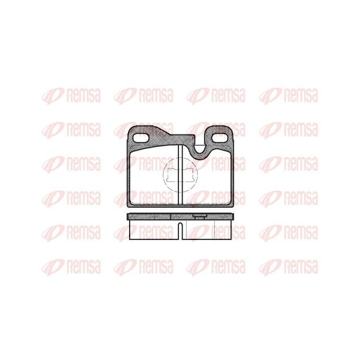 Stabdžių trinkelių rinkinys, diskinis stabdys REMSA 0130.00
