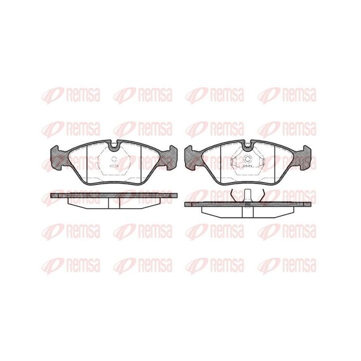 Stabdžių trinkelių rinkinys, diskinis stabdys REMSA 0139.00