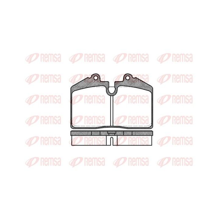 Stabdžių trinkelių rinkinys, diskinis stabdys REMSA 0140.20