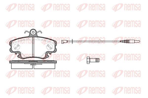 Stabdžių trinkelių rinkinys, diskinis stabdys REMSA 0141.30