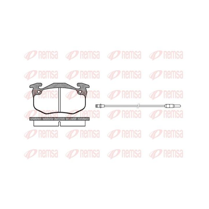 Stabdžių trinkelių rinkinys, diskinis stabdys REMSA 0144.32