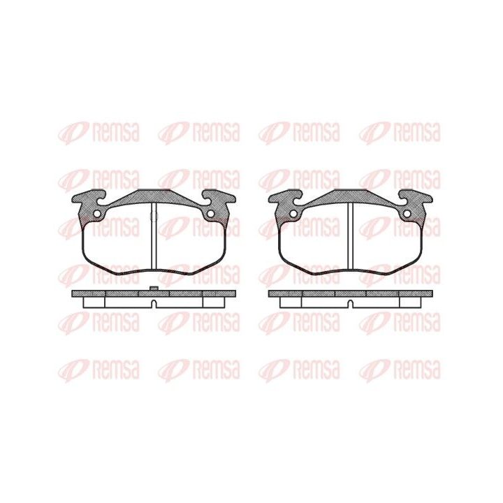 Stabdžių trinkelių rinkinys, diskinis stabdys REMSA 0144.50