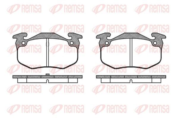 Stabdžių trinkelių rinkinys, diskinis stabdys REMSA 0144.50