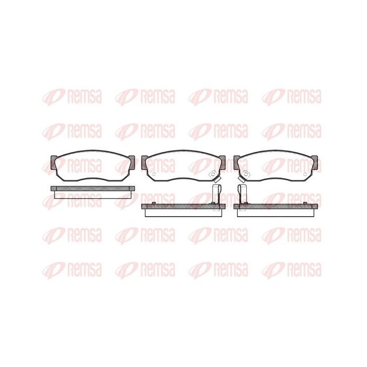 Stabdžių trinkelių rinkinys, diskinis stabdys REMSA 0149.02