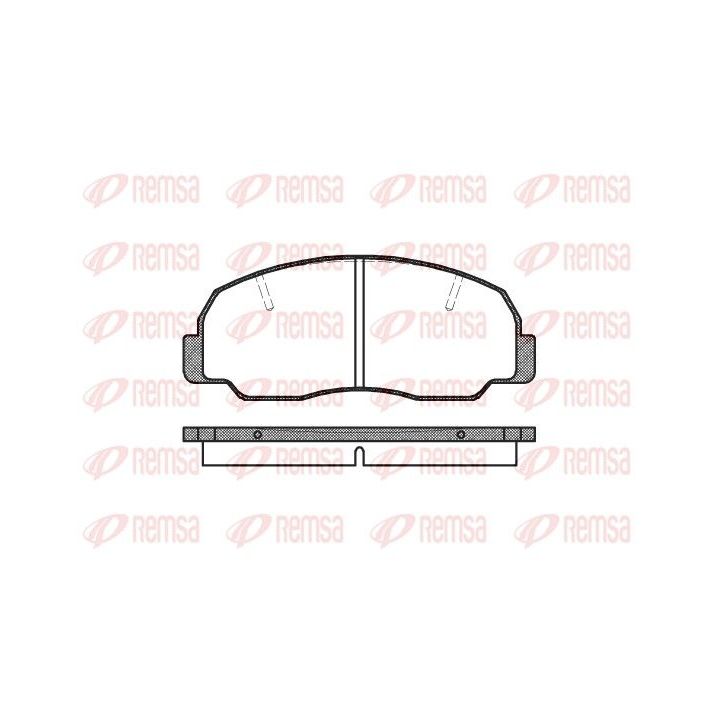 Stabdžių trinkelių rinkinys, diskinis stabdys REMSA 0178.10