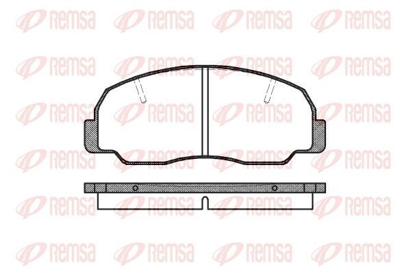 Stabdžių trinkelių rinkinys, diskinis stabdys REMSA 0178.10