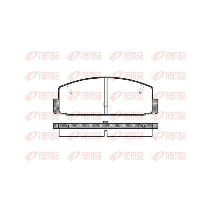 Stabdžių trinkelių rinkinys, diskinis stabdys REMSA 0179.20