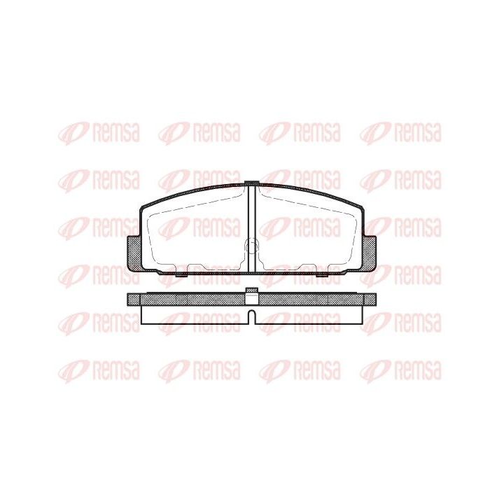 Stabdžių trinkelių rinkinys, diskinis stabdys REMSA 0179.30