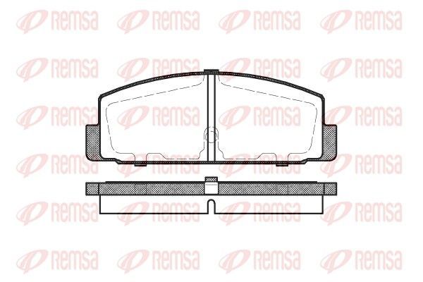 Stabdžių trinkelių rinkinys, diskinis stabdys REMSA 0179.30