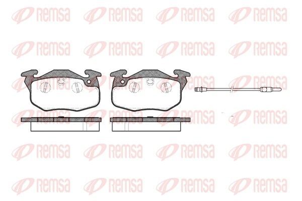 Stabdžių trinkelių rinkinys, diskinis stabdys REMSA 0192.01