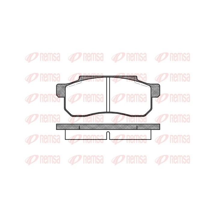 Stabdžių trinkelių rinkinys, diskinis stabdys REMSA 0203.00