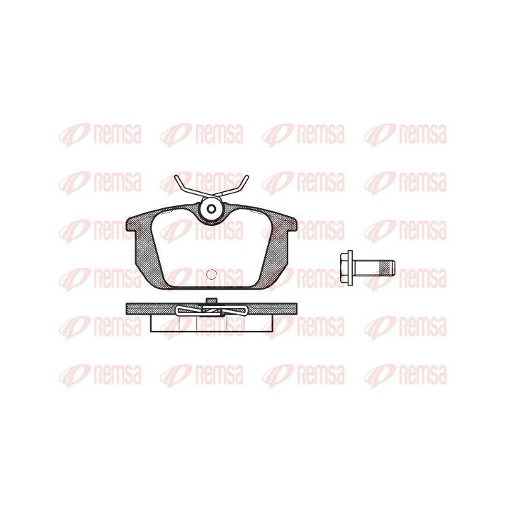 Stabdžių trinkelių rinkinys, diskinis stabdys REMSA 0231.00