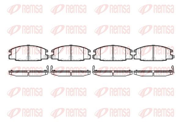 Stabdžių trinkelių rinkinys, diskinis stabdys REMSA 0238.24