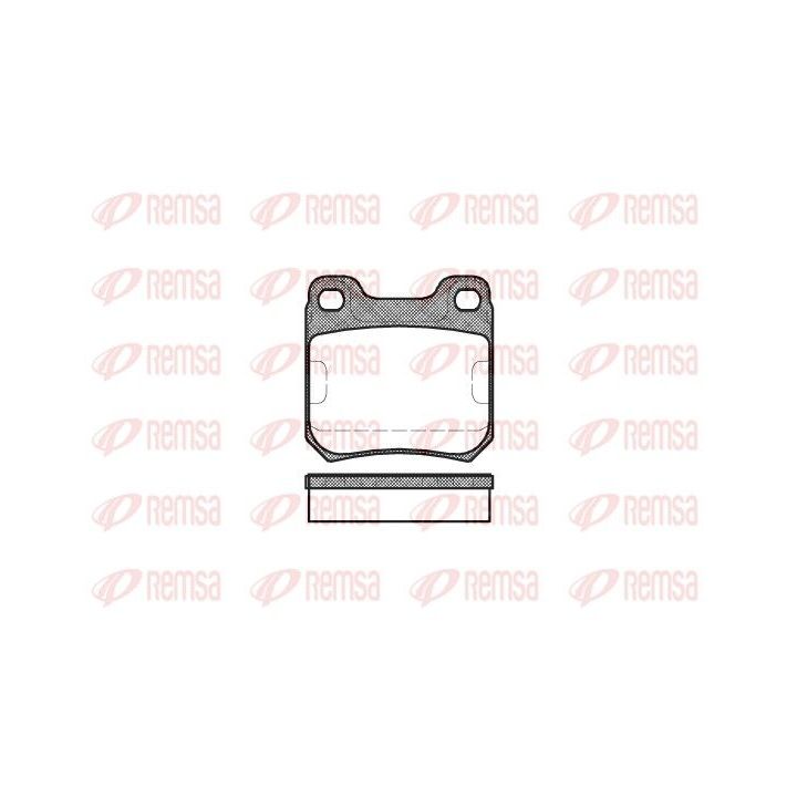 Stabdžių trinkelių rinkinys, diskinis stabdys REMSA 0239.00