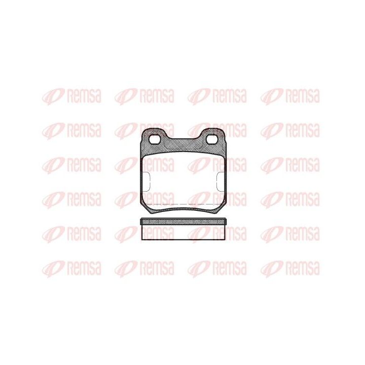 Stabdžių trinkelių rinkinys, diskinis stabdys REMSA 0239.10